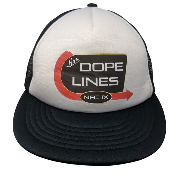 NRS Dope Lines NFC IX Snapback Trucker Hat Black One Size Adjustable YoungAn - Picture 1 of 9